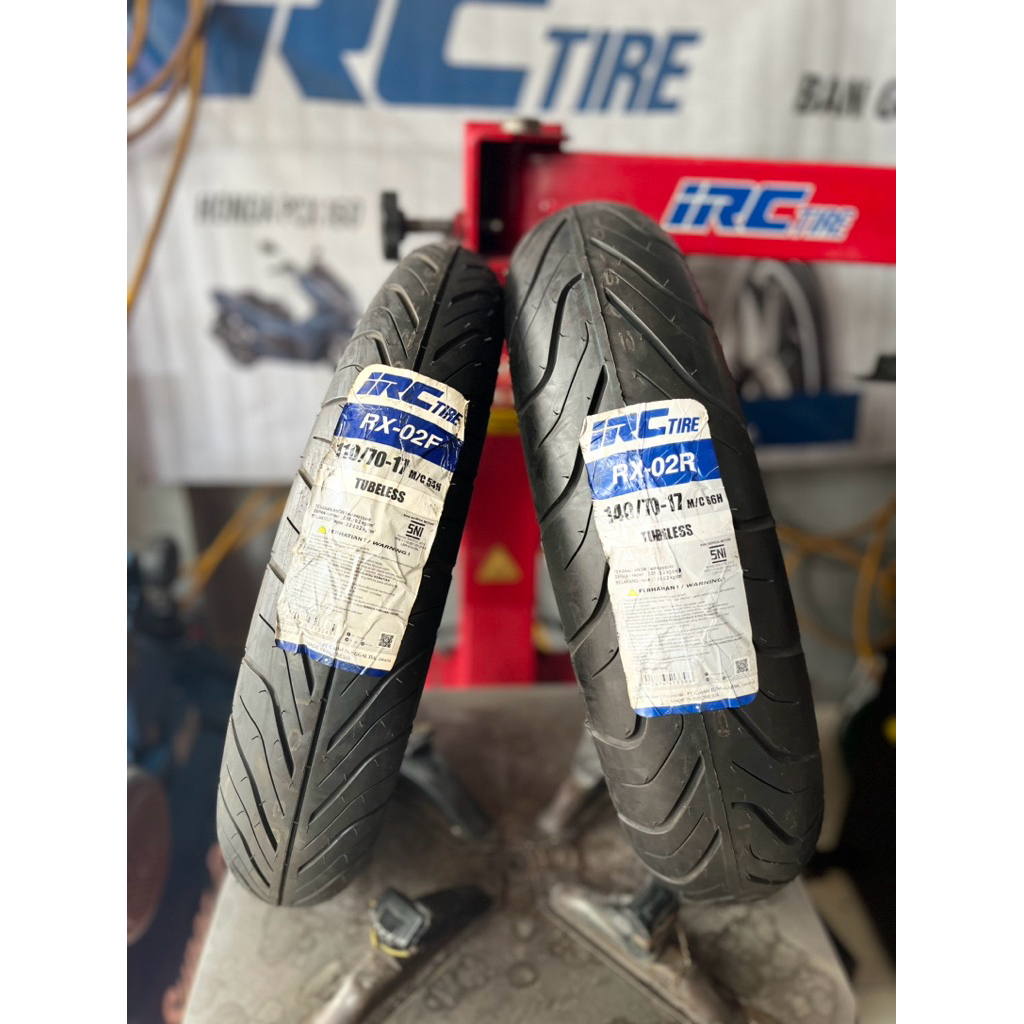 PROMO PAKET Ban Motor XSR 155 R25 IRC RX 02 ROAD WINNER 110 70 17 & 140 70 17 Tubeless Produksi2023