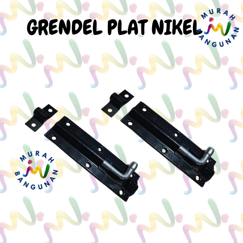 Grendel HD Double Plat - Kunci Slot Pintu Jendela Laci Besi
