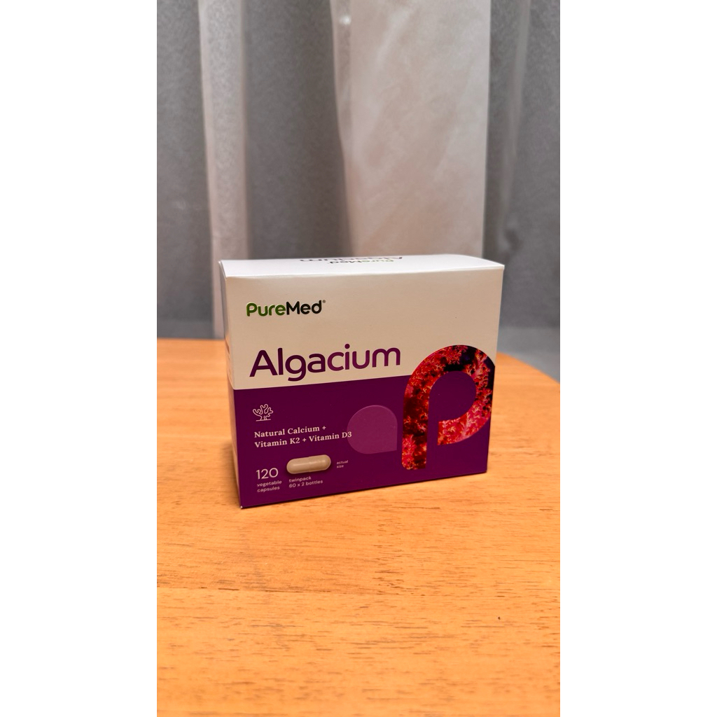 ALGACIUM PUREMED | CALCIUM + D3 + K2 | NATURAL CALCIUM | ORI MALAYSIA