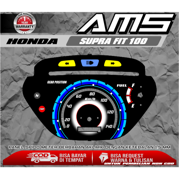 Panel Spidometer Custom Honda Supra x 100