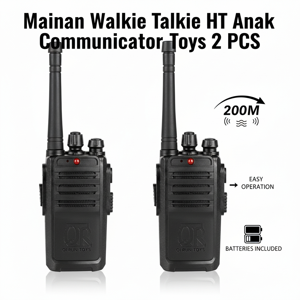 Walkie Talkie HT Anak 2 PCS Mainan Komunikasi Seru untuk Anak-Anak