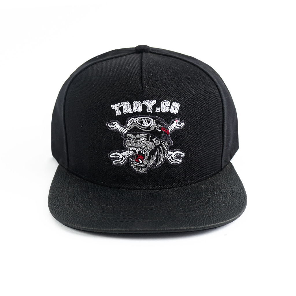 [Free Box] Troy Company Snapback Cap Gorilla - Topi Hitam Snapback SND 3393