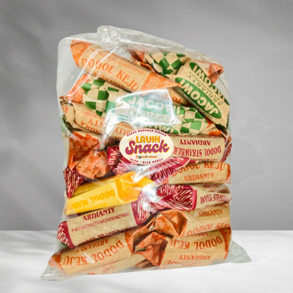 Dodol Garut Mix Rasa Strawberry,Mangga,Nangka,JACOWI/Dodol Garut 1kg Campur