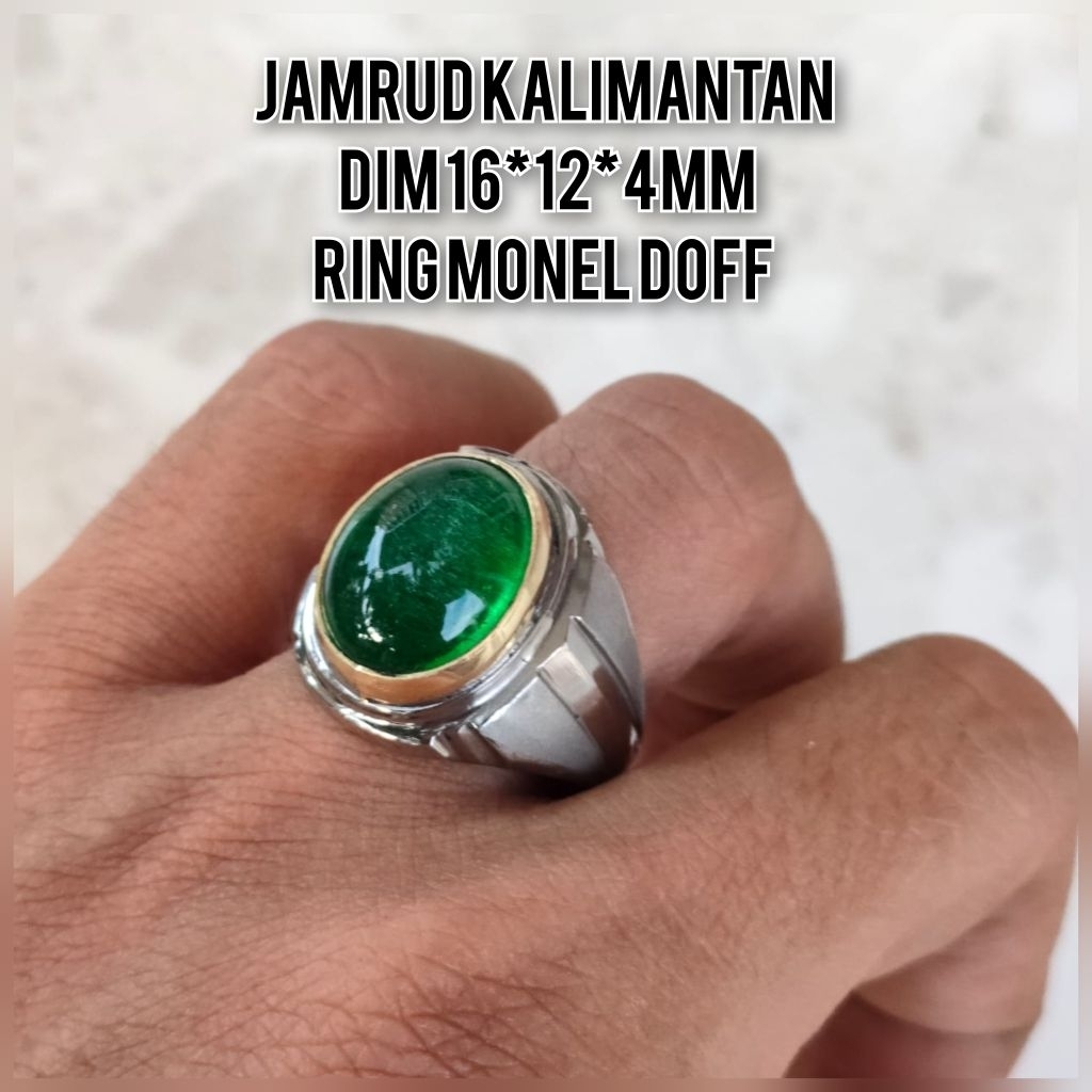 CINCIN PRIA BATU JAMRUD KALIMANTAN RING MONEL DOFF