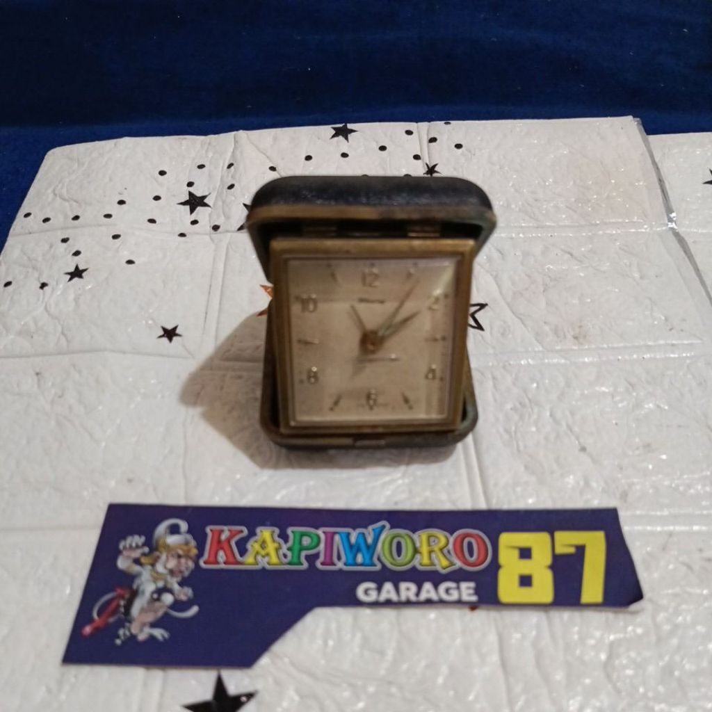 jam weker travel kuno antik blessing Bahan vintage