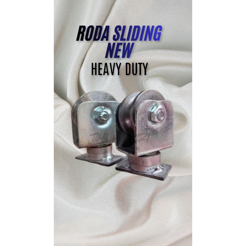 Store_Nolimit Roda Pagar Lipat Besi Cor / Roda Pagar Sliding Heavy Duty Ukuran 6Cm, 7Cm, 8Cm