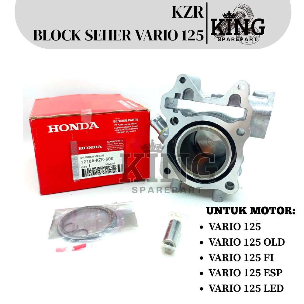 KZR BLOCK SEHER KOMPLIT + PISTON KIT MOTOR VARIO 125 / VARIO 125 OLD / VARIO 125 FI / VARIO 125 ESP 