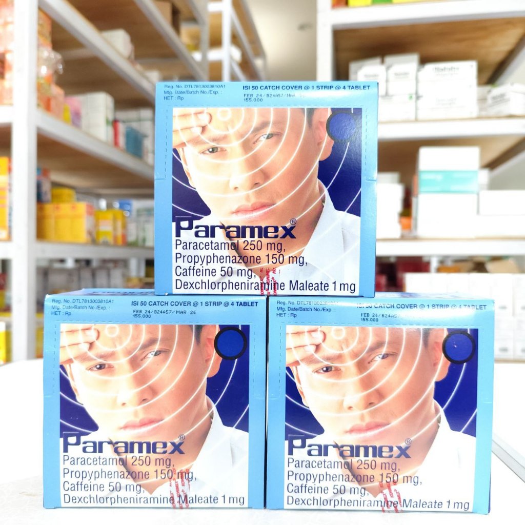 Paramex untuk Meringankan Sakit Kepala & Sakit Gigi (1 box)