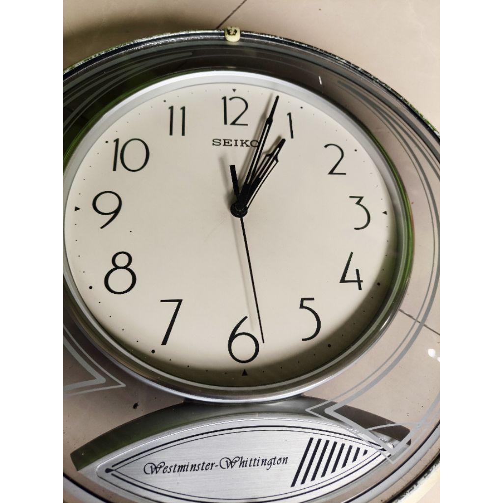 Jam Dinding Seiko Melodi Westminster Wetthingthon bunyi tiap 15 menit