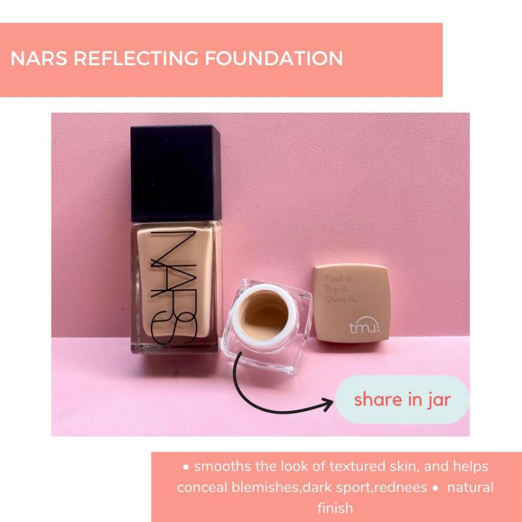 [ORIGINAL 100% SHARE IN JAR] Nars Light Reflecting Foundation