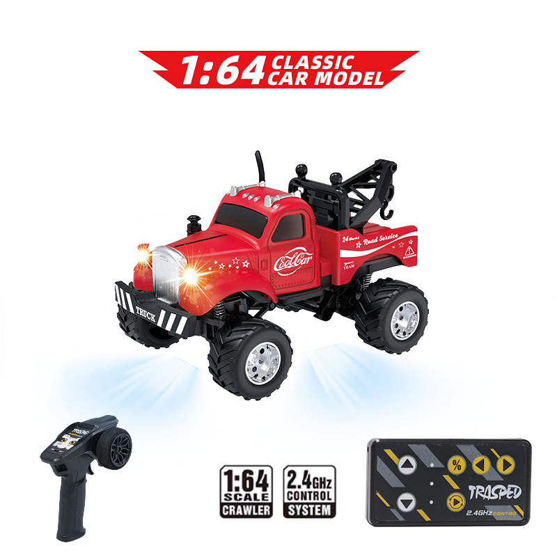 BEST SALE POKO Mini RC Monster Truck 1/64 Mobil Remote Kontrol Mini 2.4GHz Roda Besar, Body Logam,