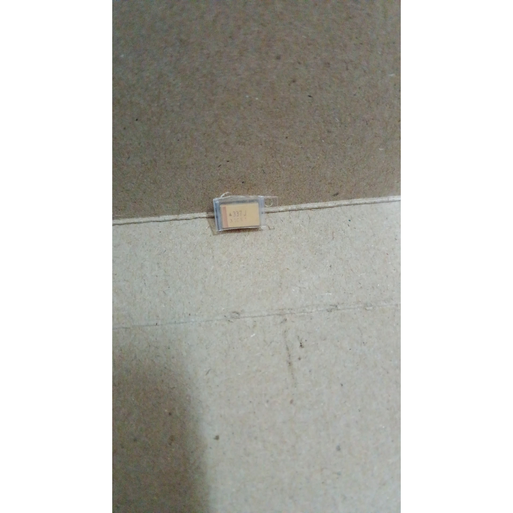 6635 kapasitor elco tantalum smd tempel 337j 337 330uf 330 uf 6.3v 6,3v