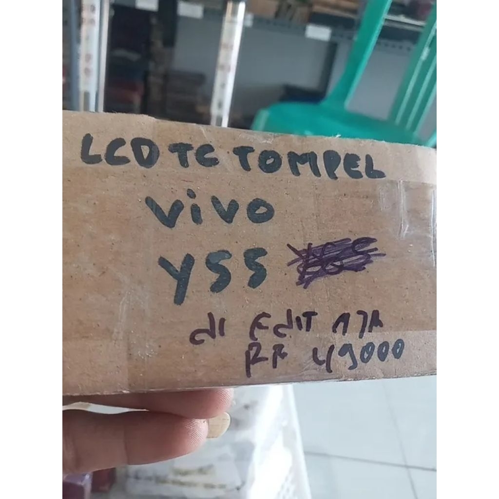 Lcd Tc minus Lcd tompel Hp Vivo Y55 Cabutan normal
