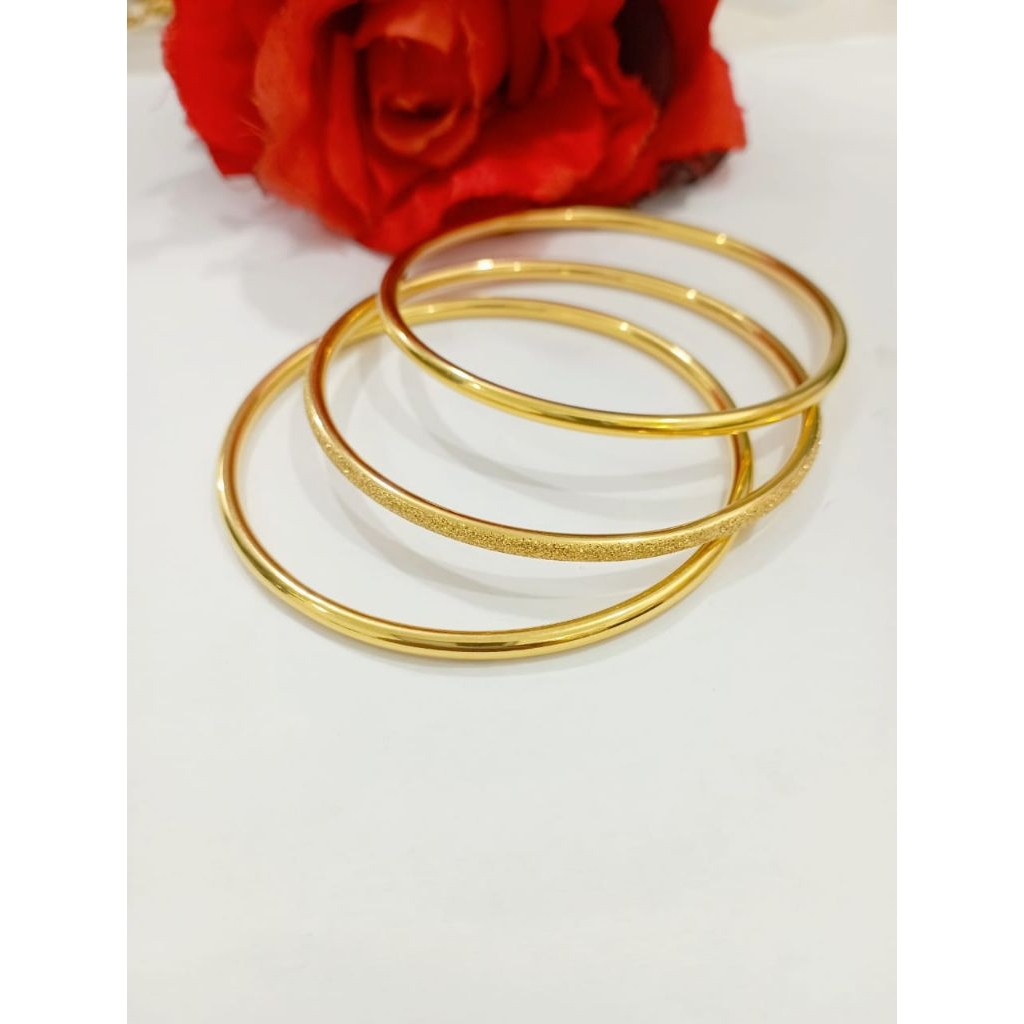 TERMURAH GELANG KERONCONG LAPIS EMAS 24K & LAPIS KRISTAL 24K ANTIKARAT