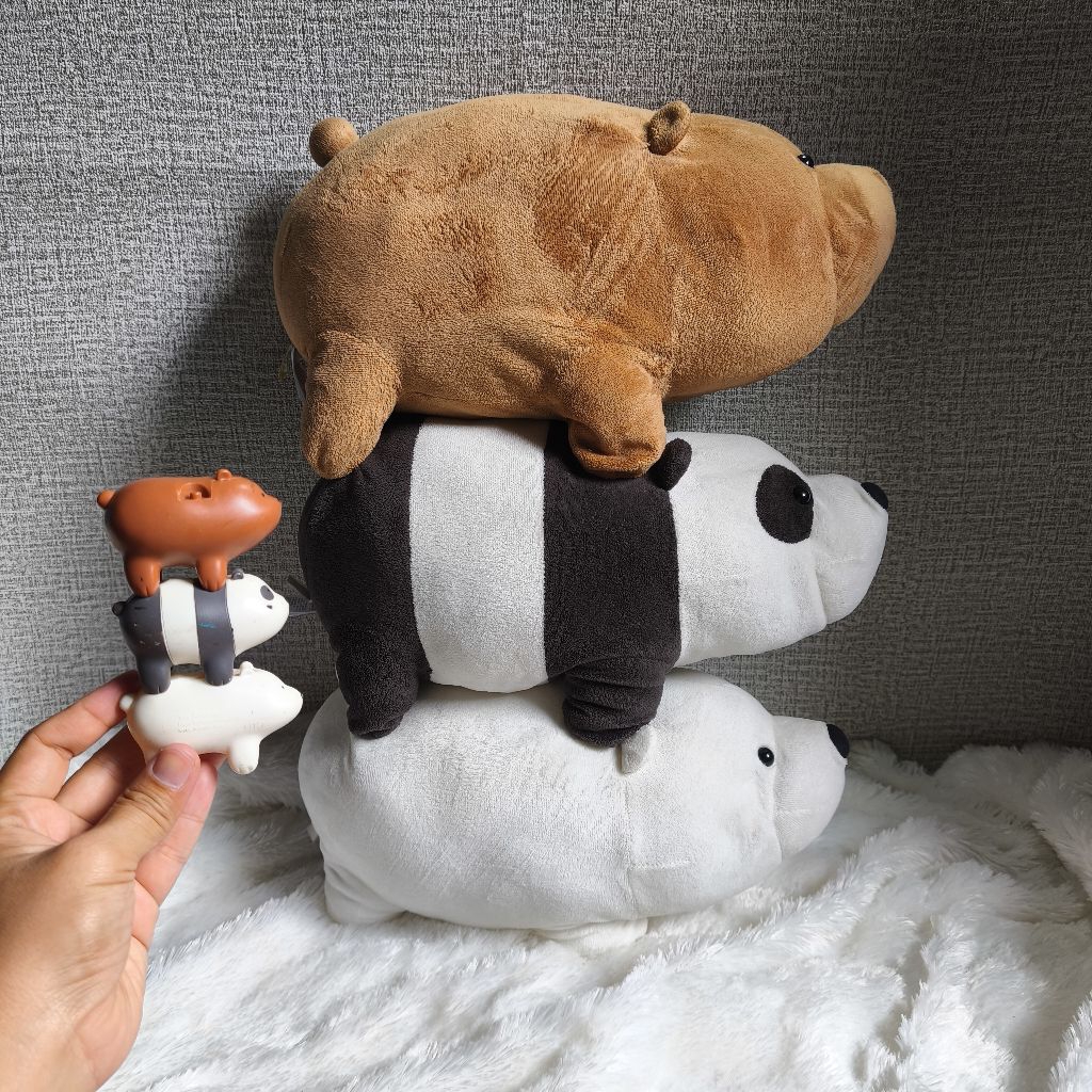 BONEKA WBB MAGNET SATU SET [FREE FIGURE WBB]. BONEKA WE BARE BEARS (WBB) FREE FIGURE WBB