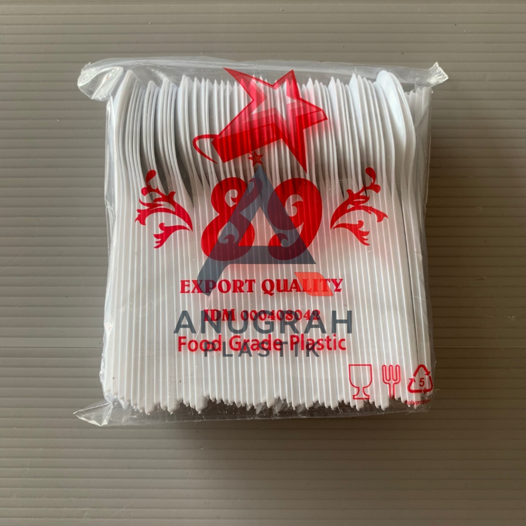 Anugrah Plastik Sendok STG 89 Putih | Sendok Teh Putih | Sendok Teh 100 | Sendok STG 100