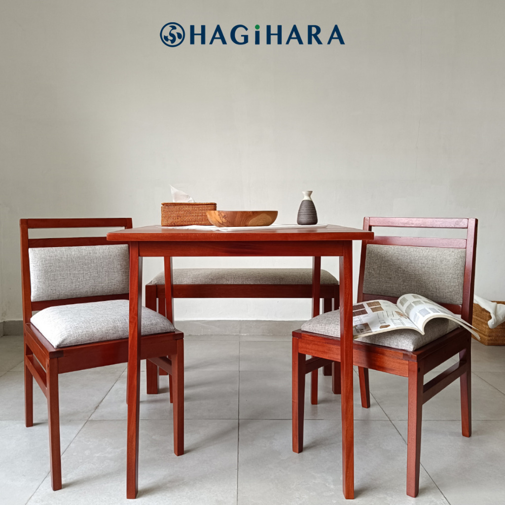 HAGIHARA Kiwa Seito Dining Set / Meja makan / Kursi Makan / Stool Kayu / Kursi Kayu / Meja Kayu / Se