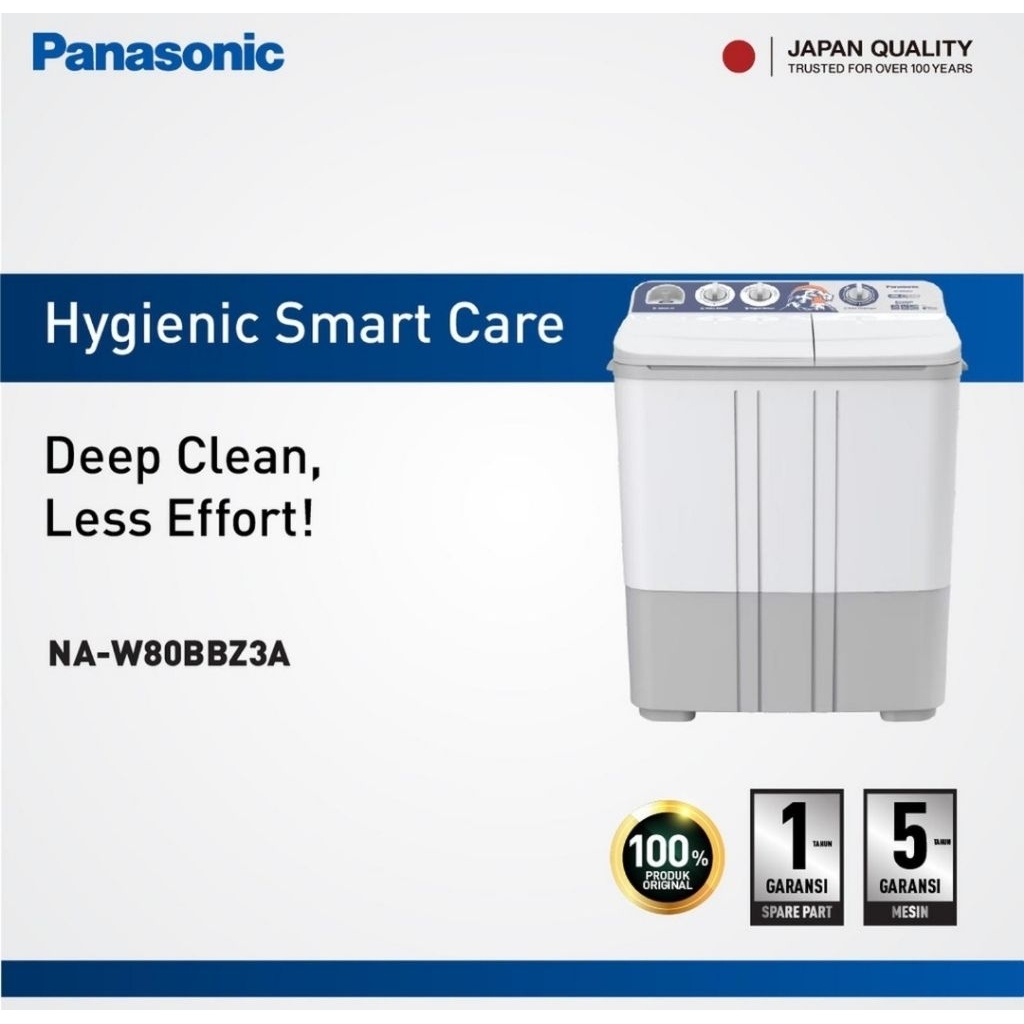 MESIN CUCI PANASONIC 2 TABUNG 8KG