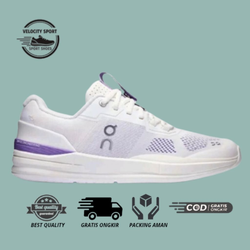 Sepatu On Tenis Cloud The Roger Federer White Purple