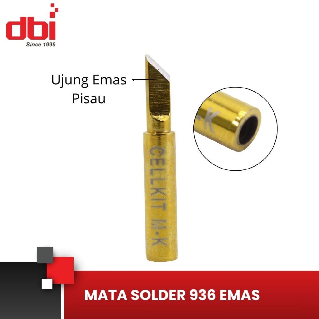 Mata Solder - Solder TIP 936 Emas model Pisau / Miring type T-K LEAD FREE CELLKIT