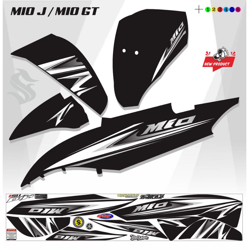 VARIASI STRIPING MIO J POLET MIO GT VARIASI STRIPING STIKER MIO J