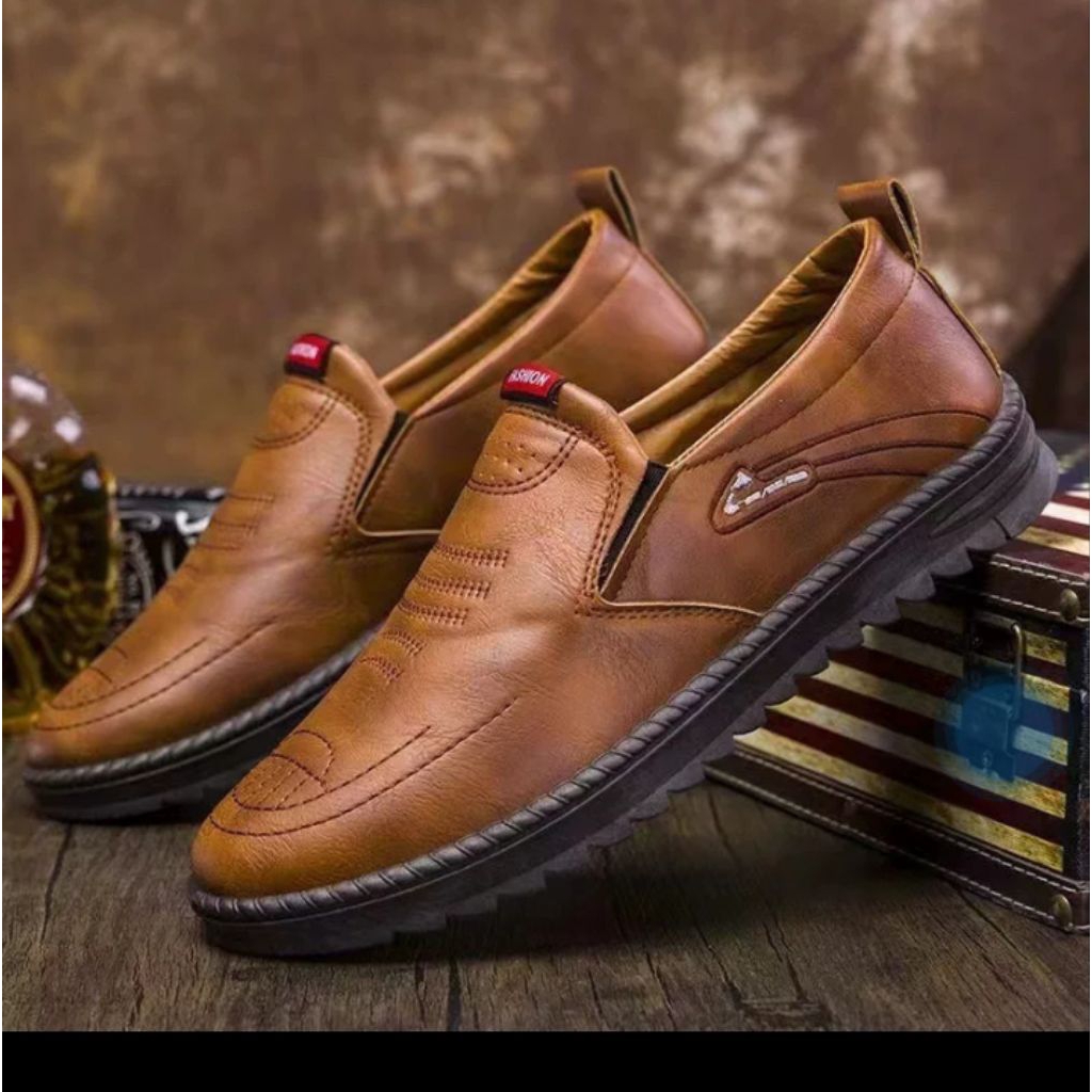 SEPATU KULIT PANTOFEL / SEPATU KERJA KEREN PRIA DEWASA