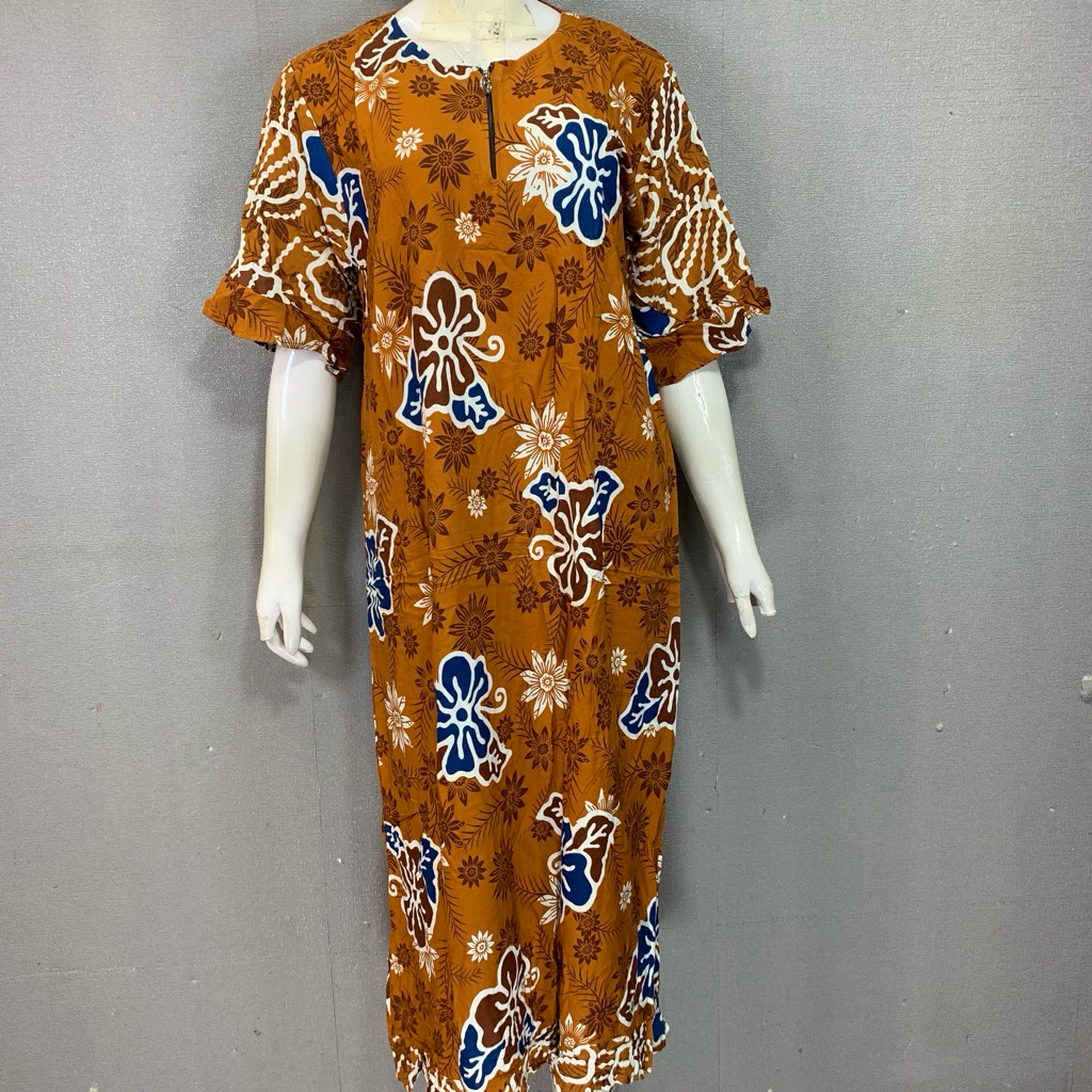 Sutra Ungu Daster Wiru Lengan 3/4 | Daster Batik Sutra Ungu