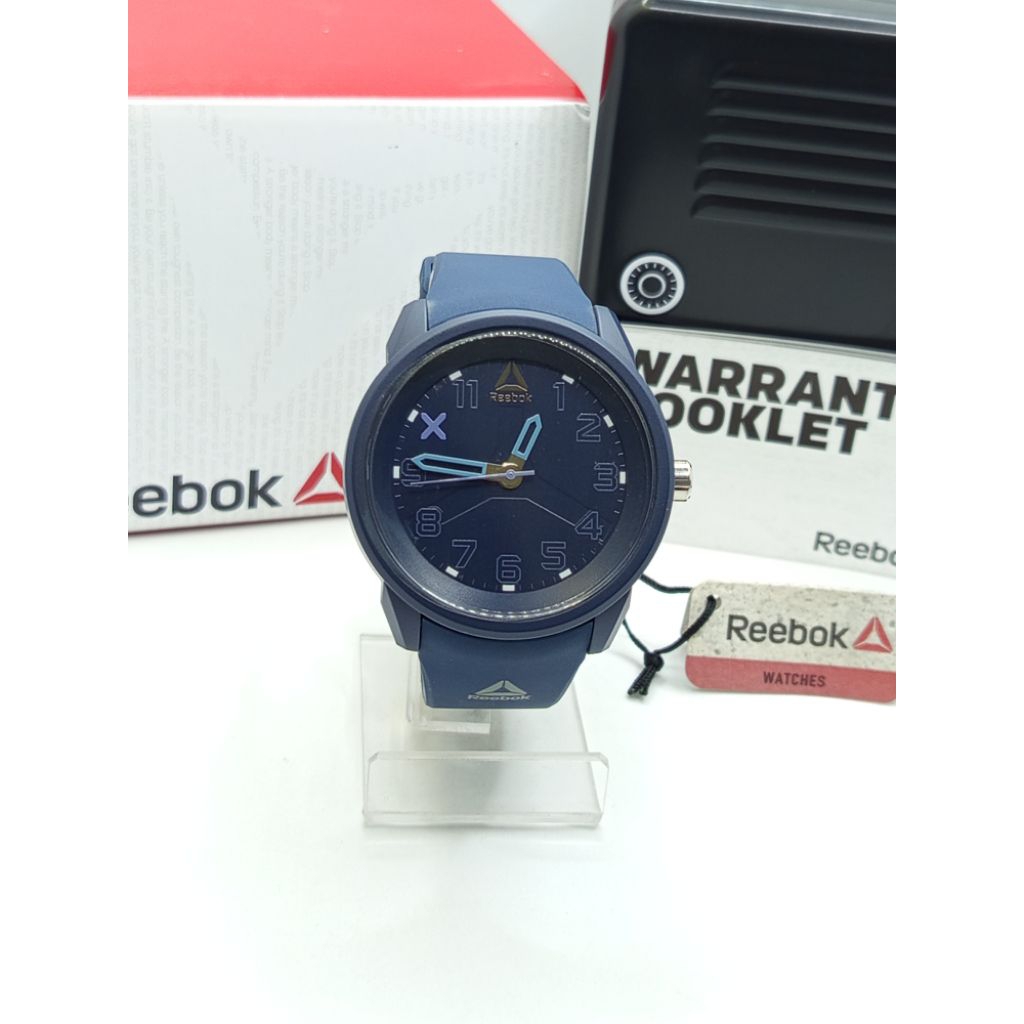 Original 100 % Jam tangan analog pria REEBOK RD-ONC-G2-PNPN-NA /tali rubber biru/anti air /bergarans