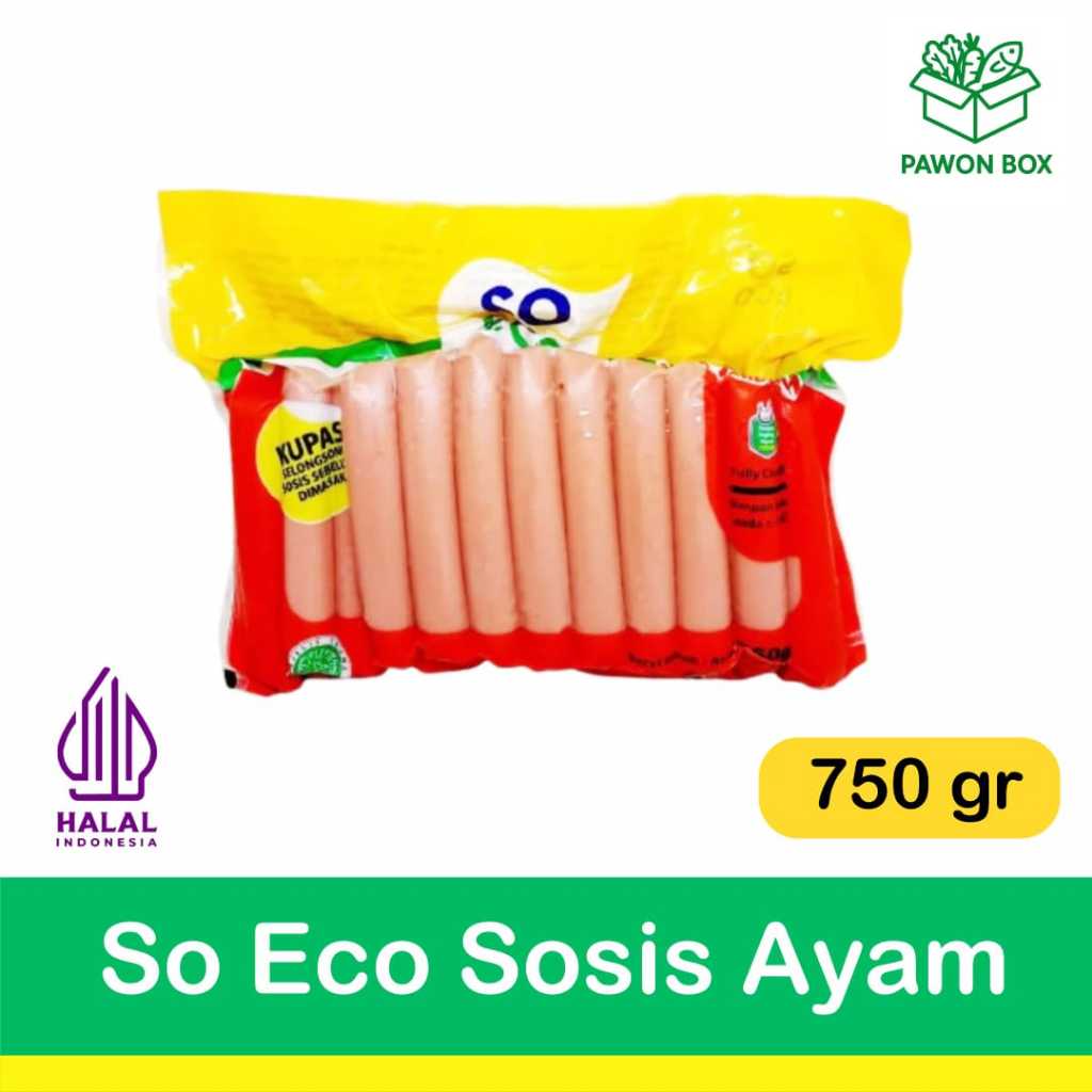 So Eco Sosis Merah 750gr / So Eco Sosis Ayam Kombinasi