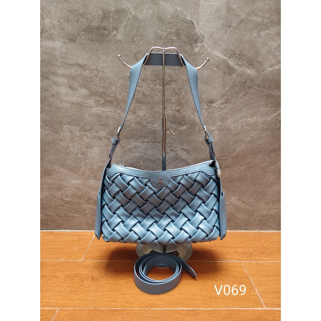 HARGA CUCI GUDANG V069 Liebe Bags Madelyn Dublin Blue Shoulder sling bag (PRELOVED)