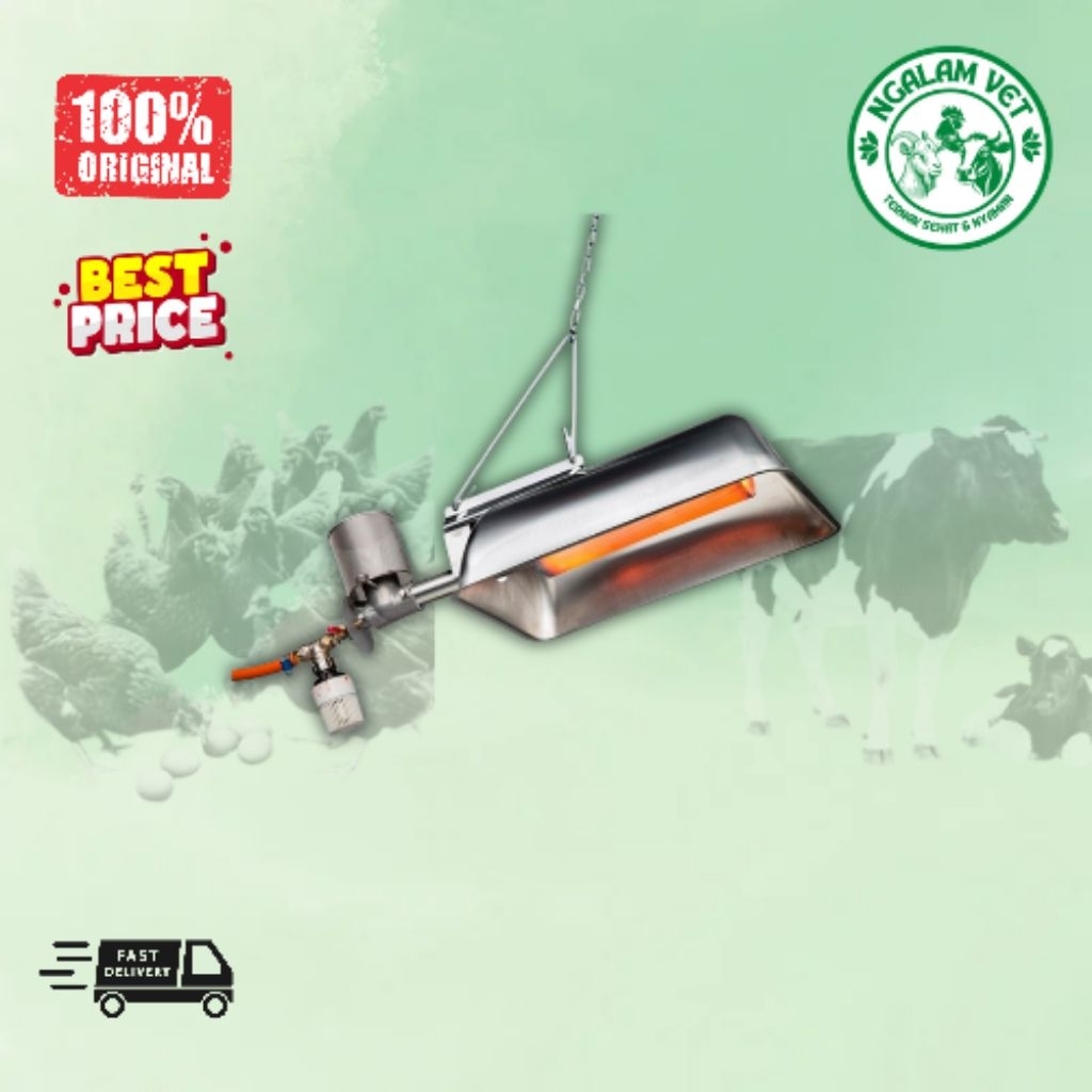 Gasolec M8 Pemanas Kandang Ayam Infrared Gas Brooder Heater