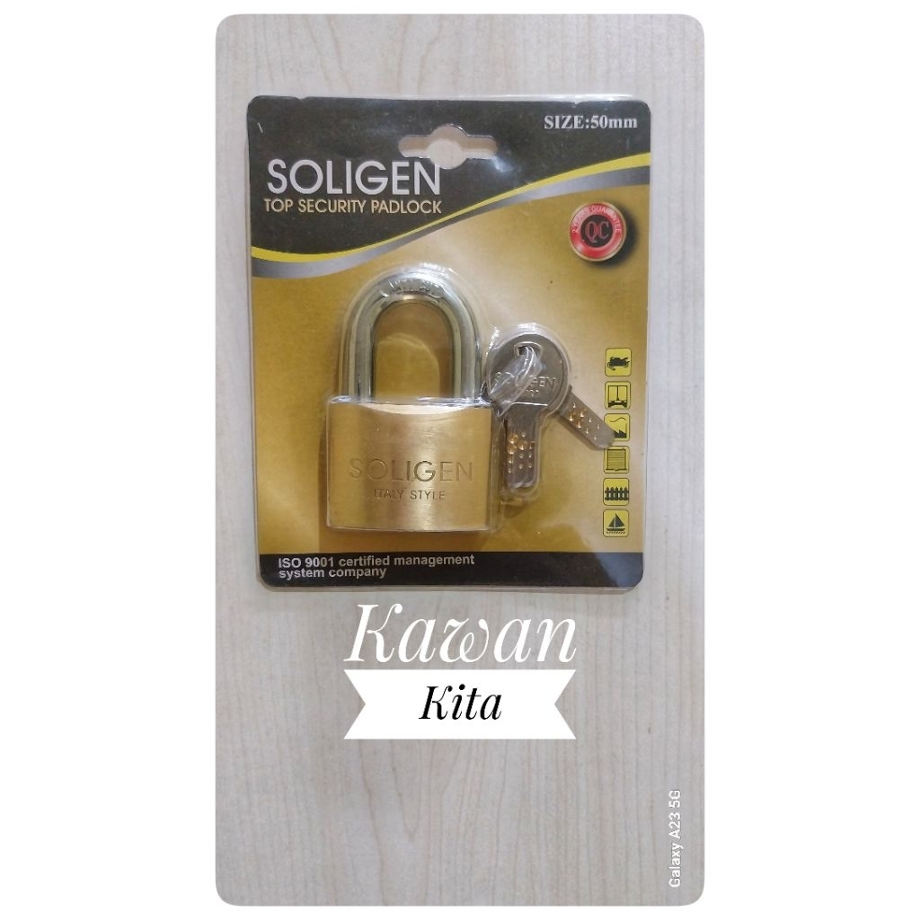 GEMBOK SOLIGEN 50MM PENDEK