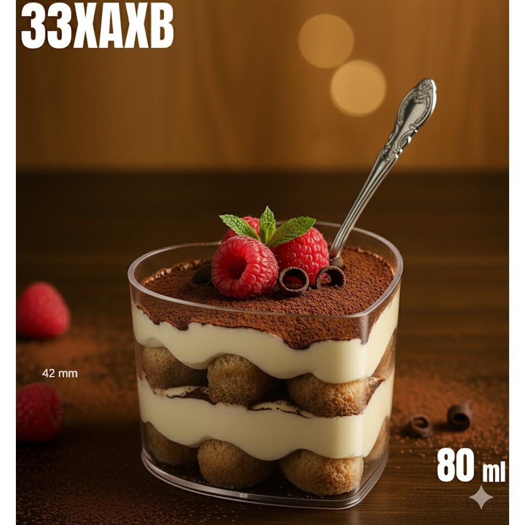 Dessert Cup Mini Lucu Cup pudding Tabung