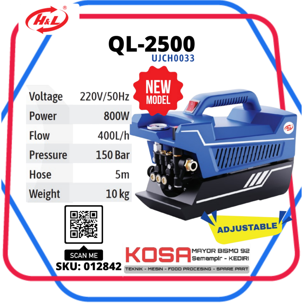 Mesin HL Jet Steam QL-2500 H&L Mesin Steam H&L jet Cleaner HL QL2500 pompa Steam QL 2500 HL