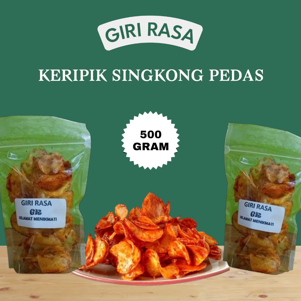Keripik Singkong Pedas 500gram