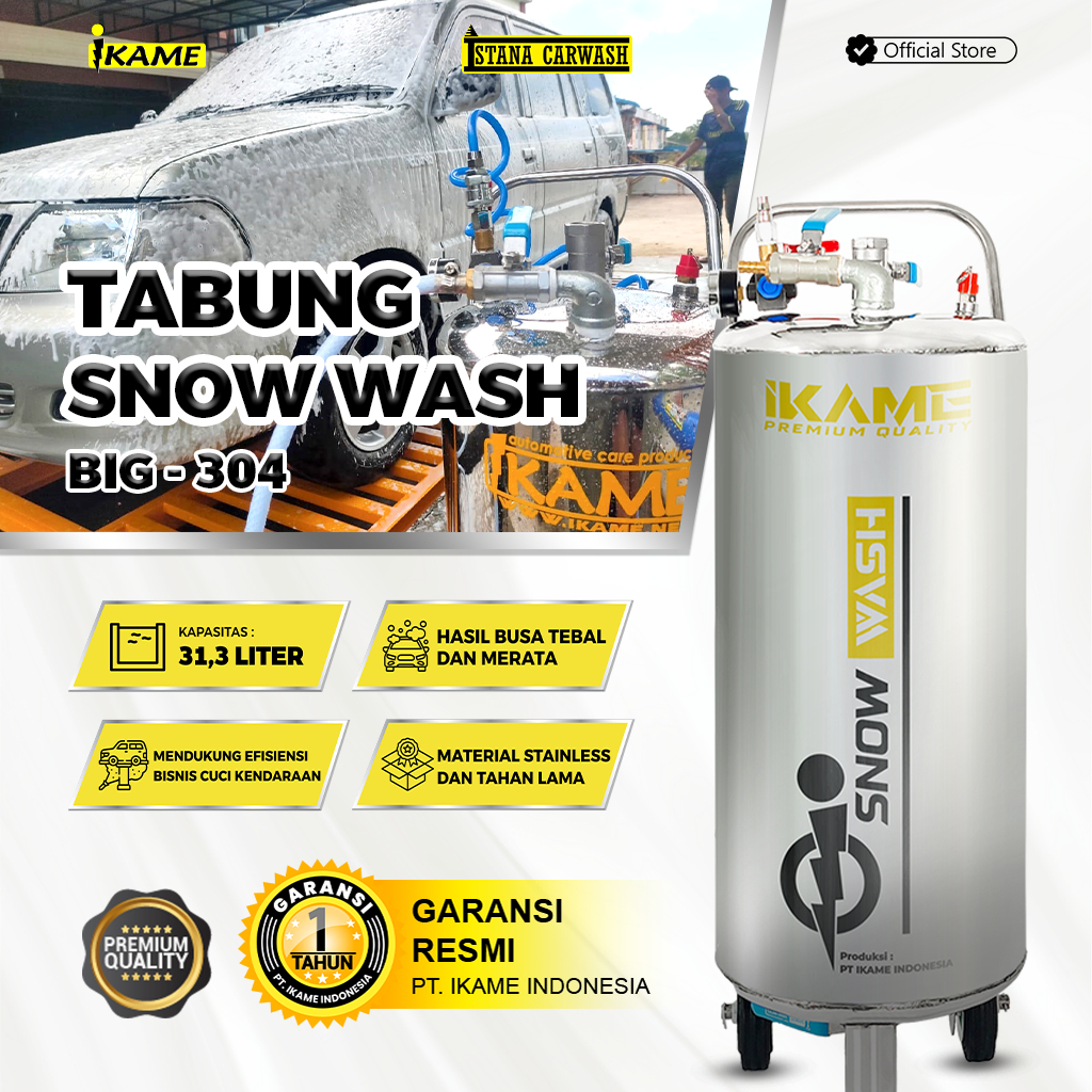 Tabung Salju / Tangki Snow Wash Stainless 304 Big Ikame