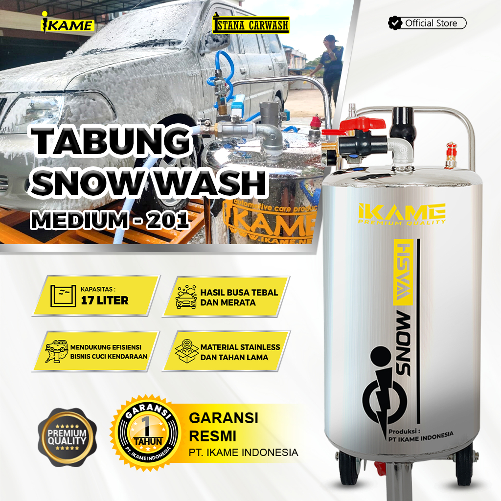 Tabung Snow Wash 20 liter / Tabung Salju Medium Ikame