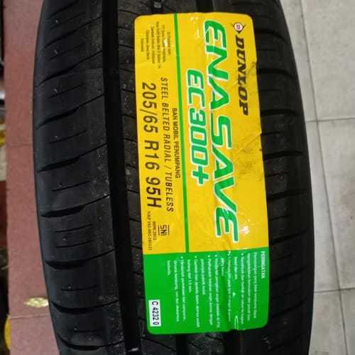 BAN MOBIL TUBLES RING 16 DUNLOP ENASAVE EC300+ UKURAN 205 65 R16 BAN RADIAL PRODUKSI LOKAL