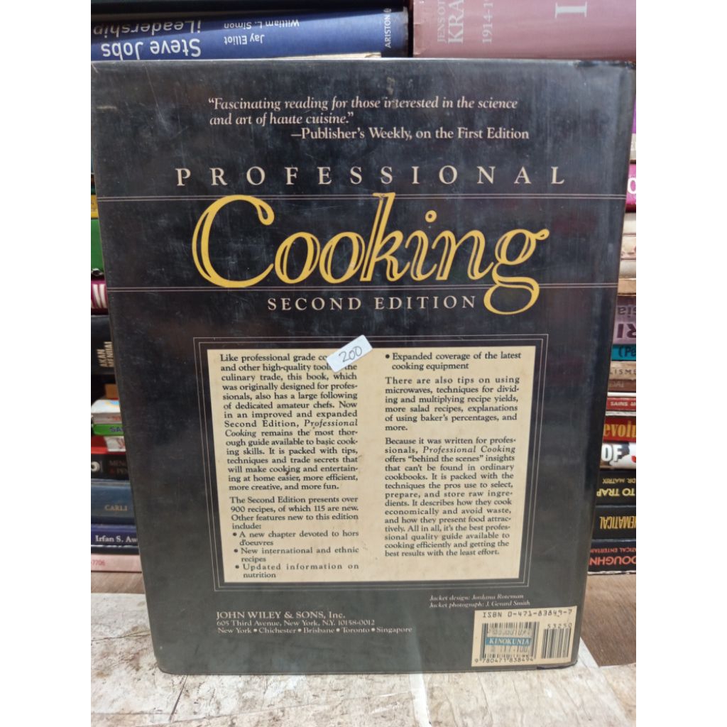 Import Professional Cooking Second Edition by Wayne Gisslen