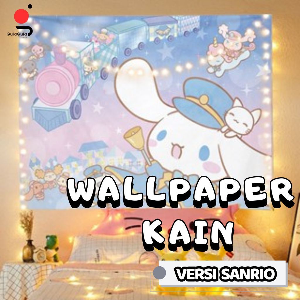 POSTER KAIN DINDING SANLIO | POSTER CINNAMO MELLODI KULOMI | HIASAN DINDING KUROMI | WALLPAPER KAIN 