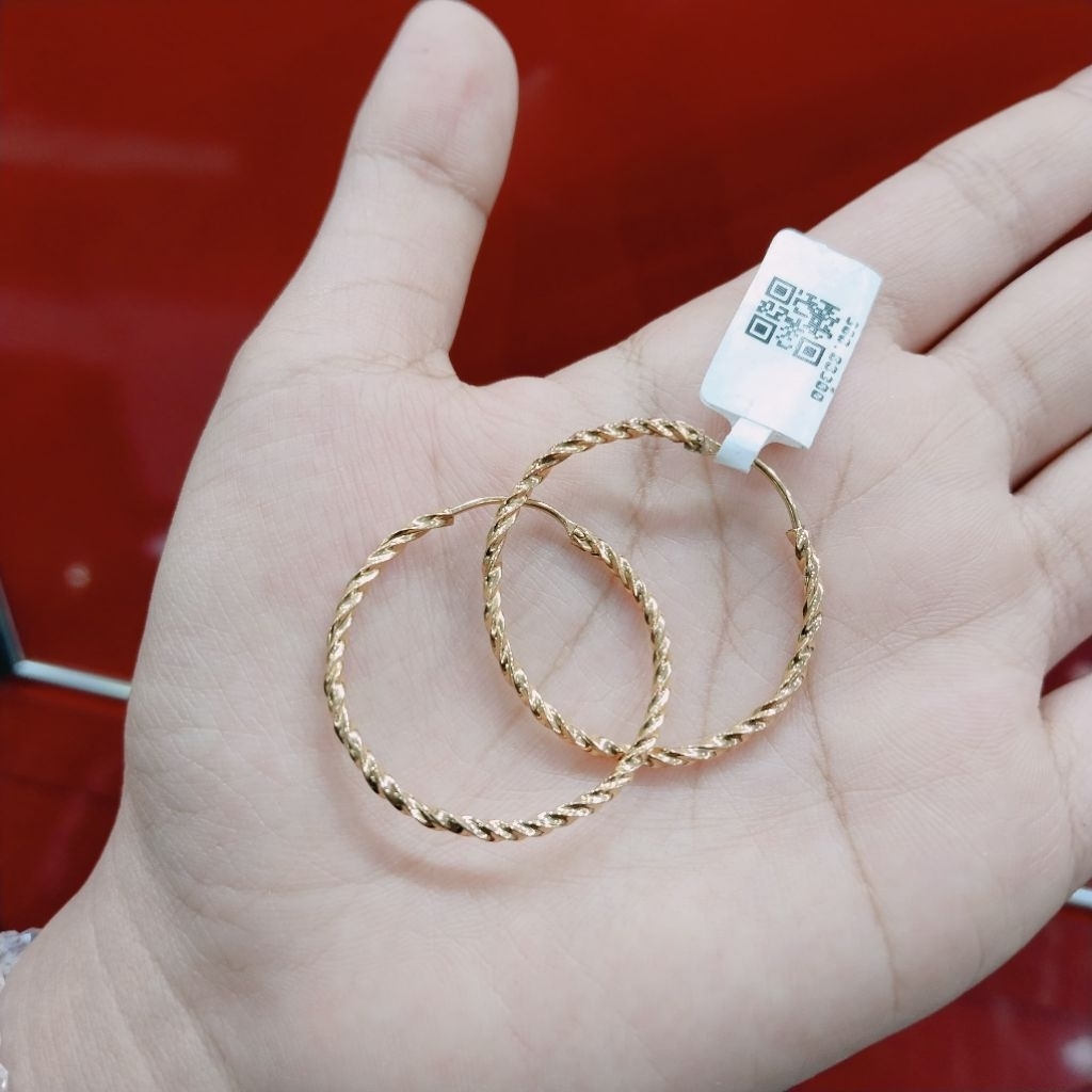 anting bulat anting hulahup anting ring ukuran 3 cm