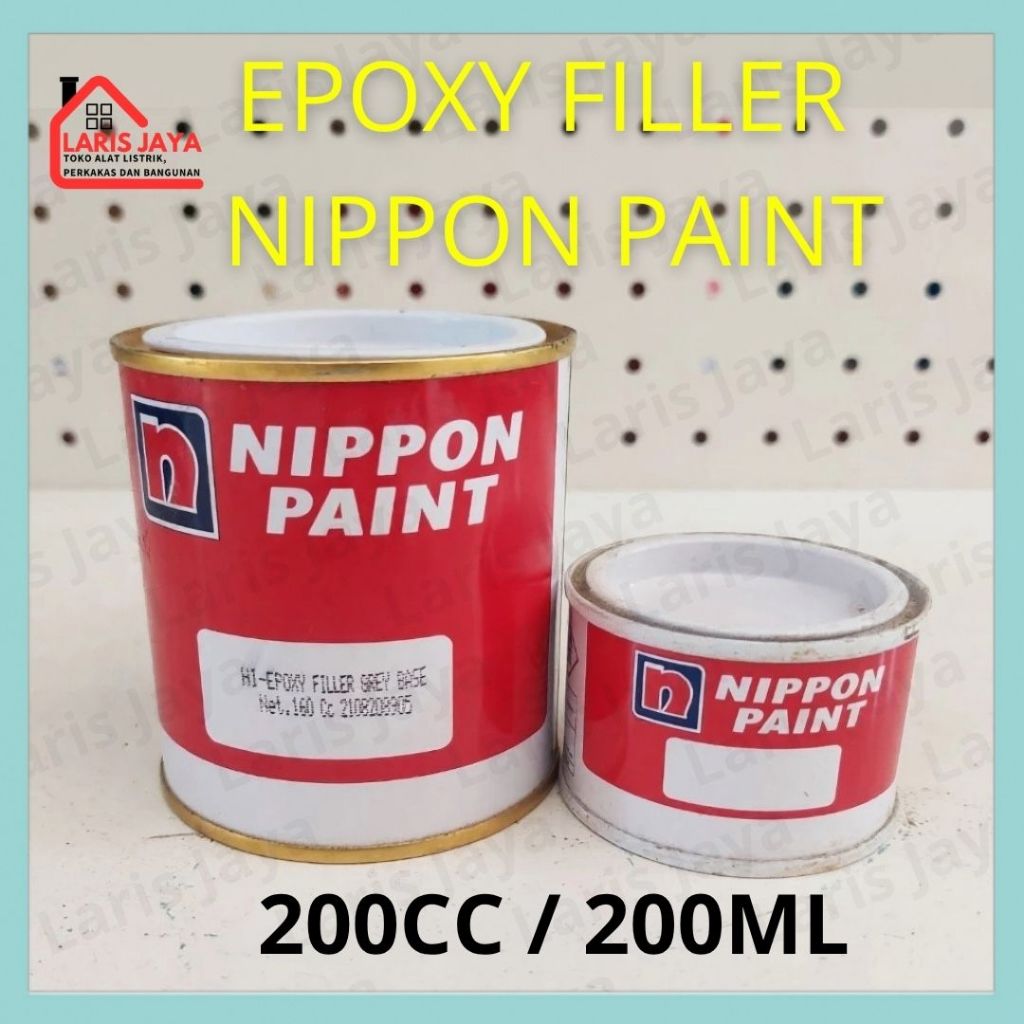 Nippon Hi Epoxy Filler 200ML Cat Dasar NC/Duco GREY / CAT EPOXY NIPPON PAINT