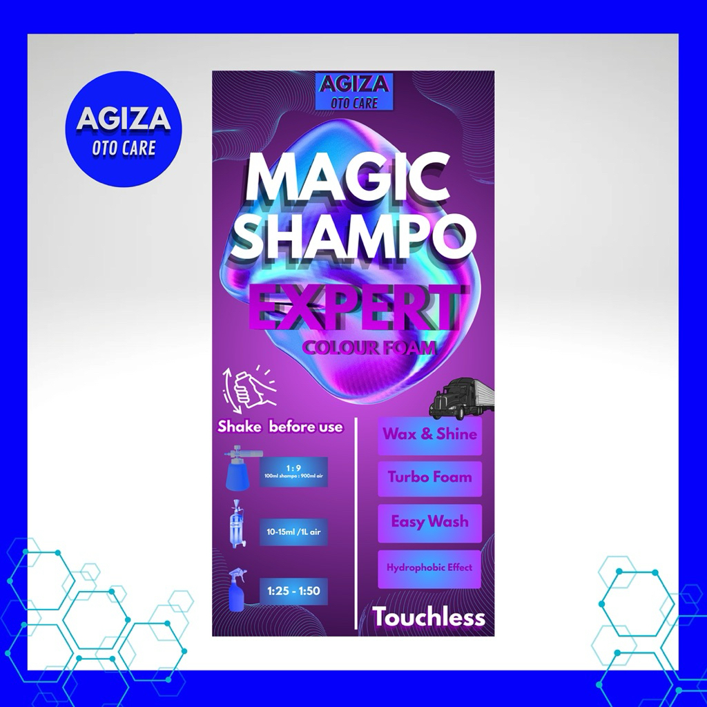 TOUCHLESS SHAMPO - EXPERT Magic Shampo Agiza, Kemasan Jerigen 20L, Touchless shampo, sabun cuci kend