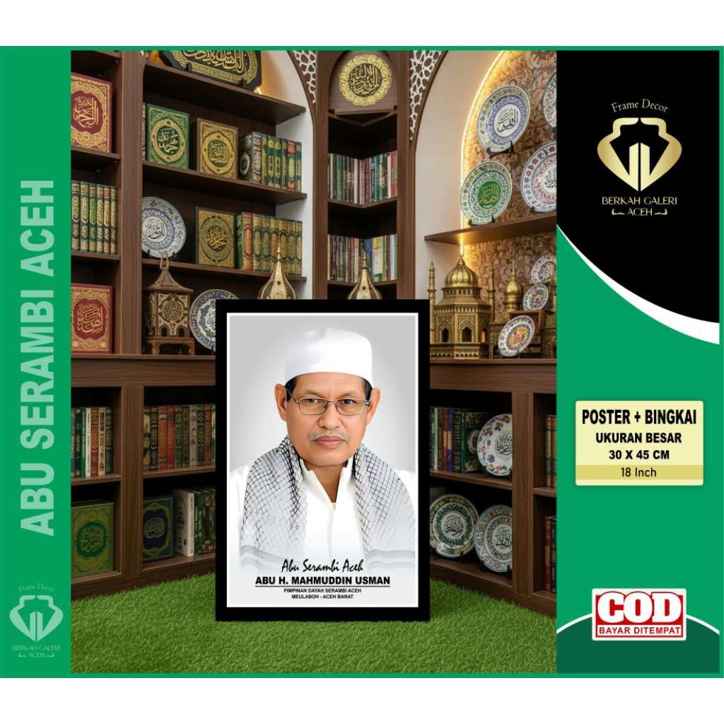 POSTER ULAMA ACEH / ABU SERAMBI ACEH