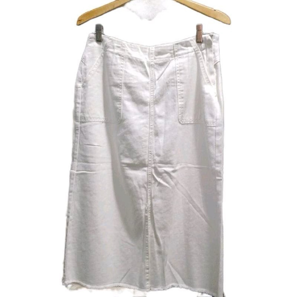 Rok Jeans Putih Wanita