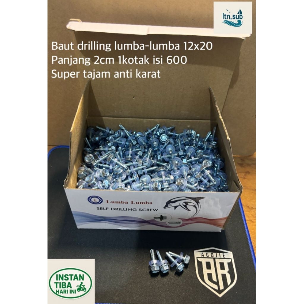 Baut Drilling Lumba Lumba 12x20 12x30 12x50