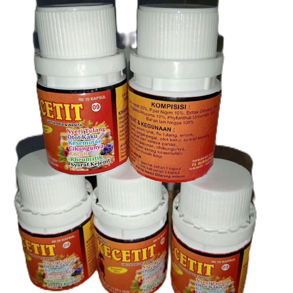 capsul KECETIT 09 botoL isi 30 kapsul asli Ori