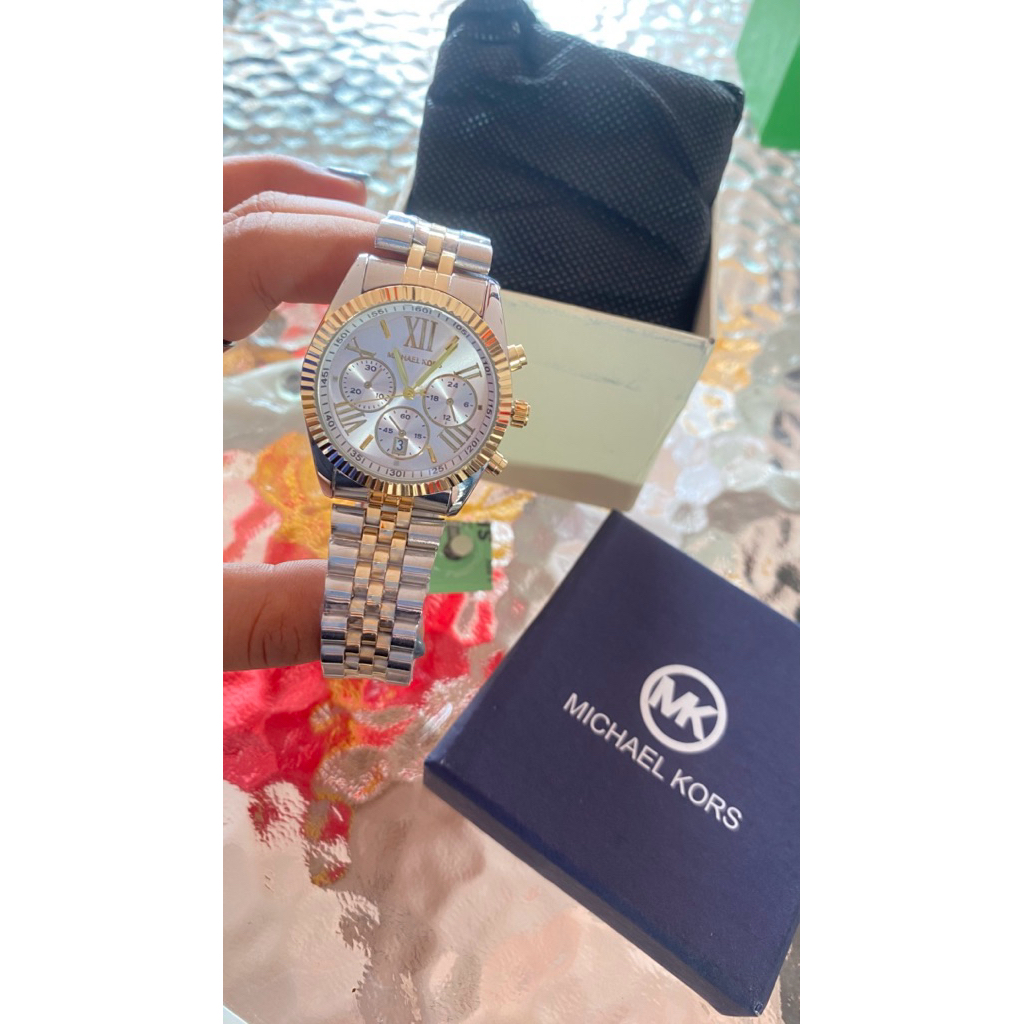 jam tangan wanita pria mk include box premium quality