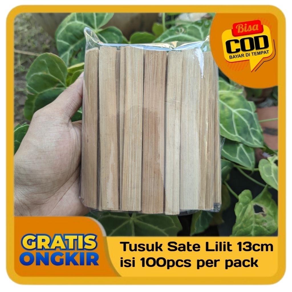 Tusuk Sate Lilit/Tusuk Sate Bali 13cm isi 100pcs