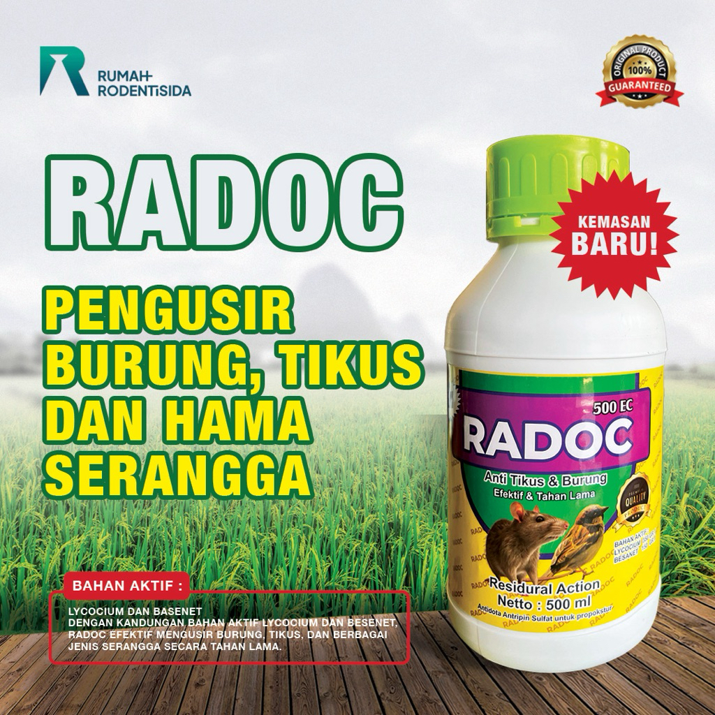 Radoc-PengusirTikusSawah/AmpuhMengusir Tikus/Rodentisida